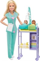 (N) Barbie Careers Doll & Playset, Baby Doctor The