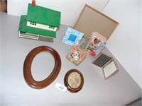 Oval frames, - Building is plastic, Picture frames