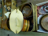 5 boxes wood items