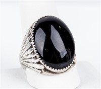 Jewelry Sterling Silver Onyx Ring