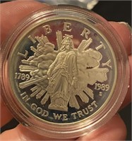 1989 US Congress Silver Dollar