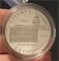 2001 US Capital Silver Dollar