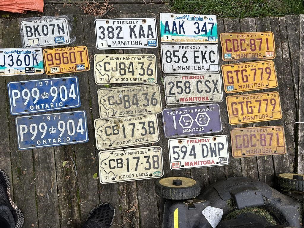 Vintage License Plates Collectibles