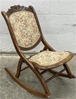 (AU) Wooden Folding Rocking Chair With