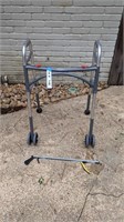 DRIVE FOLDING WALKER WITH GRABBER