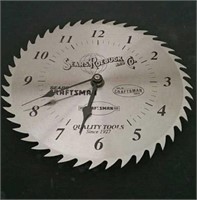 Sears Craftsman Saw Blade Clock