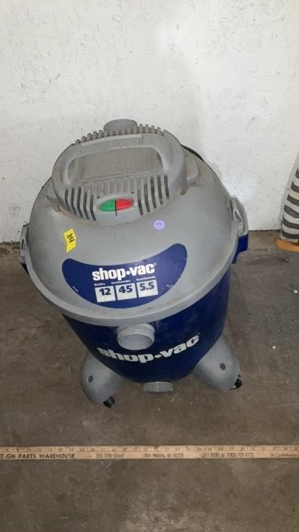 Shop vac not tested no hose or tools missing a
