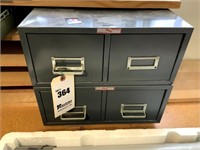 Two 2-Drawer Card Files