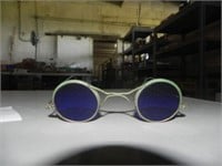 Vintage American Optical Cobalt Blue Goggles&Case