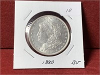 1880 UNITED STATES SILVER MORGAN DOLLAR BU