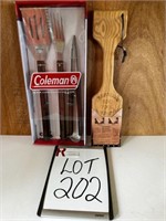 Coleman BBQ Set & Wood Cleaning Tool