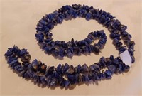 Natural Sodalite Chip Long Necklace