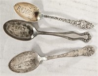 3 Sterling Spoons