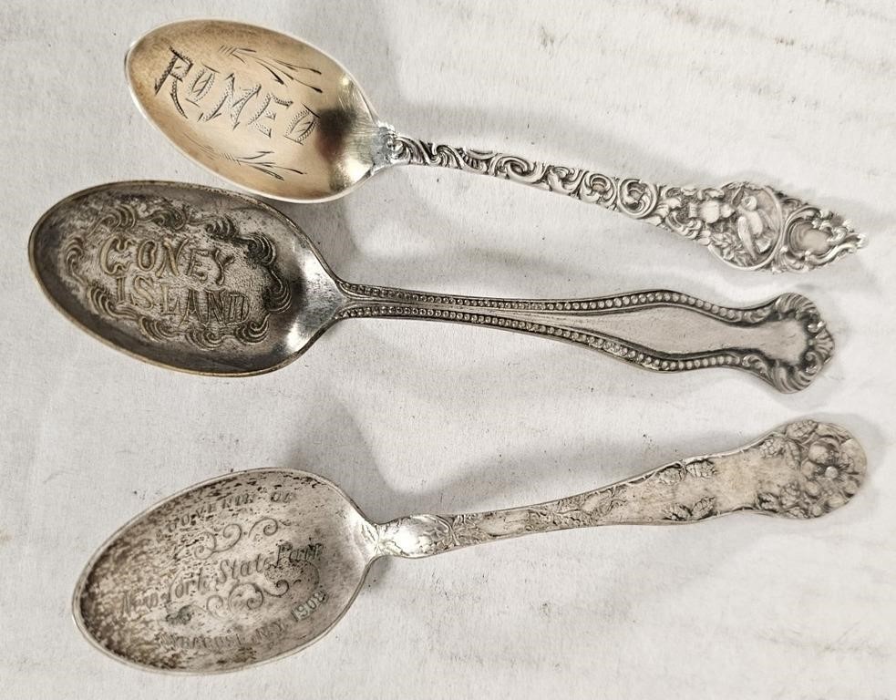 3 Sterling Spoons