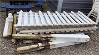 7- Picket fencing 6ft sections with 4 posts *
