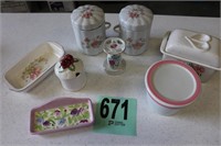 Covered Containers, Toothbrush Holder & Misc.