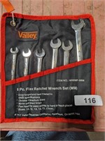 Valley 6pc Flex Ratchet Wrench Set