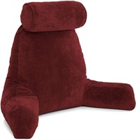 XXL Husband Pillow Maroon Backrest with Arms