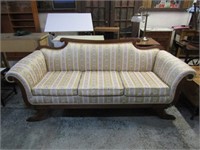 DUNCAN PHYFE SOFA - RE-UPHOLSTERED - CLEAN