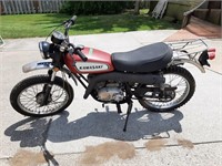 1970 Kawasaki Motorcycle. 18,863 +/- miles.