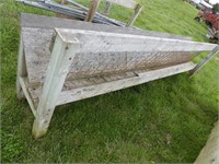 12ft. wooden sheep feeder w/mesh front