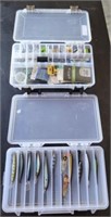 2 PC TACKLE TRAYS AND CONTENTS