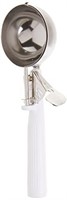 Winco Ice Cream Disher with White Handle, Size 6,