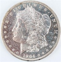 Coin 1904-O Morgan Silver Dollar BU Prooflike