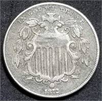 1872 Shield Nickel, Better Date