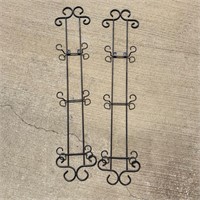 Black Wrought Iron Collector Plate Holder