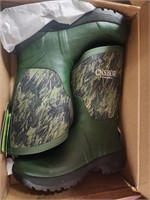 CNSBOR Menâ€™s Rain Boots Waterproof Rubber