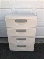 STERLITE CABINET #2 - BEIGE, 4 DRAWER