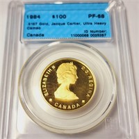 22K  16.7G 1984 $100 Canada Coin