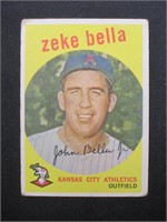 1959 TOPPS #254 ZEKE BELLA ATHLETICS