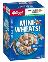Kellogg's Mini-Wheats Original Jumbo Pack, 1.6kg