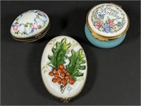 LIMOGES and KINGLSEY Trinket boxes