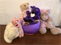 Cute and Cuddly Plush in Pink and Purple