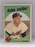 1959 Topps #20 Duke Snider HOF Dodgers