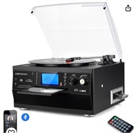 DIGITNOW Bluetooth Record Player Turntable with