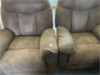 LAZY BOY RECLINERS X2, SPECIFICATIONS: 2 SUEDE