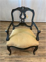 French Arm Chair Tan Seat