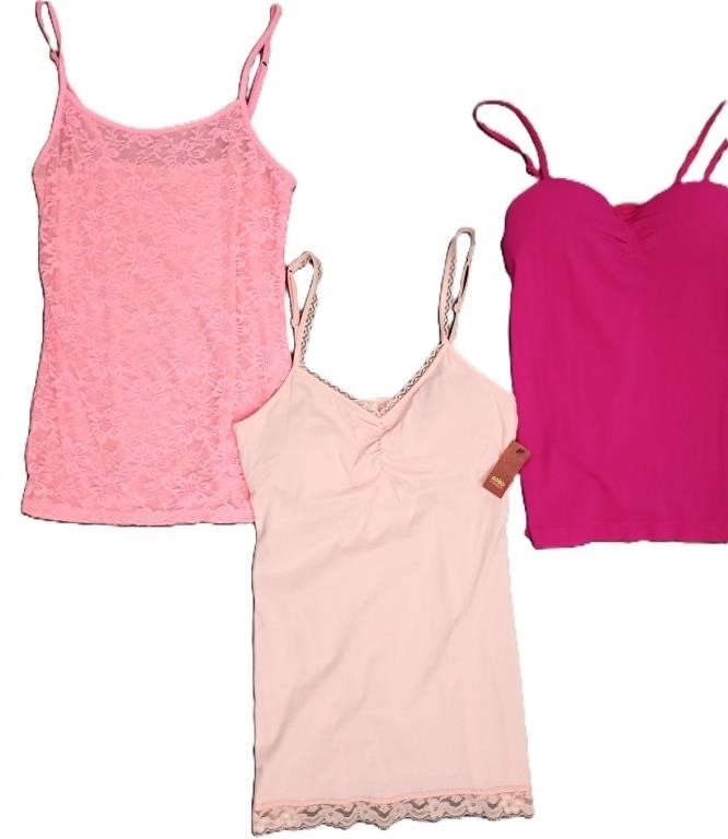 3 Shades of Pink Camisoles