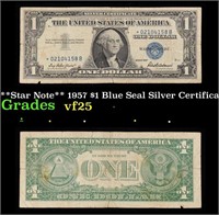 **Star Note** 1957 $1 Blue Seal Silver Certificate