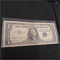 1957 B $1 Dollar Silver Certificate