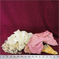 Lot Of Assorted Crochet Doilies (Vintage)