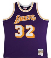 Magic Johnson Signed Jersey. Beckett COA