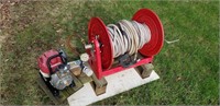 Hose Reel with 200ftx3/8" Hose and Honda Pump