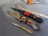 3 Pocket knives all