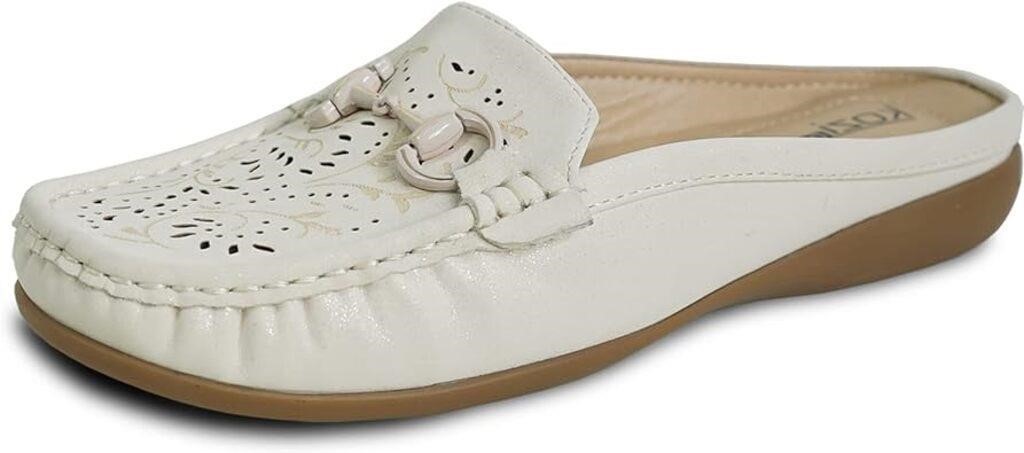 (N) kozi Women Comfort Flat Shoe Mule Casual Slip-