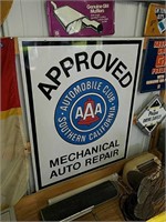 Double sided AAA mechanical Auto Repair sign.